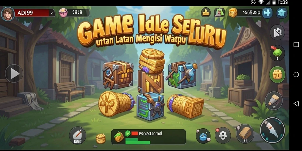 Tampilan gameplay ADI99 dengan aksi Idle yang menarik.