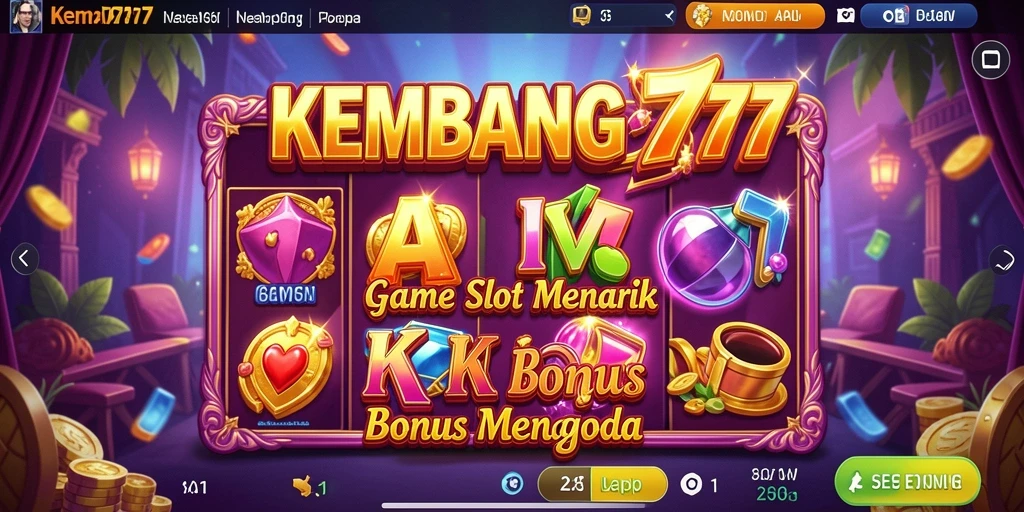 Screenshot gameplay KEMBANG777 menampilkan keseruan permainan slot.