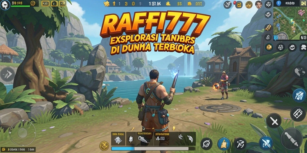 Tangkapan layar menampilkan gameplay RAFFI777 yang menakjubkan di dunia terbuka.