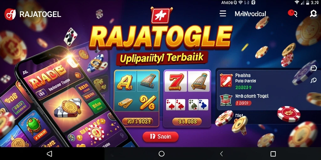 Tampilan antarmuka pengguna RAJATOGEL yang modern dan menarik.