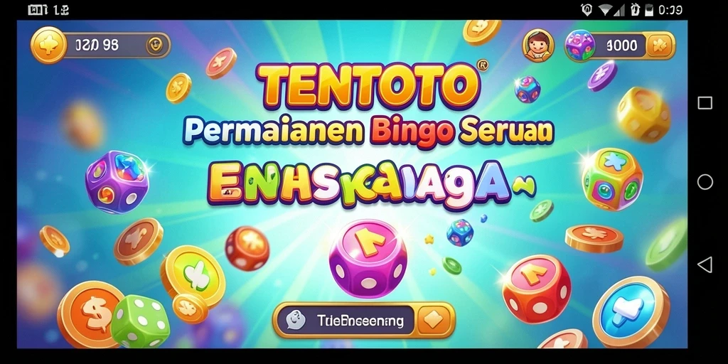 Screenshot TENTOTO menampilkan gameplay Bingo yang seru dan interaktif.