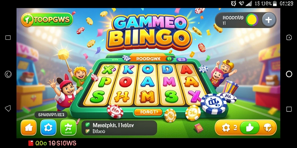 Gambar tampilan antarmuka gameplay Bingo TOOPGWS yang menarik.