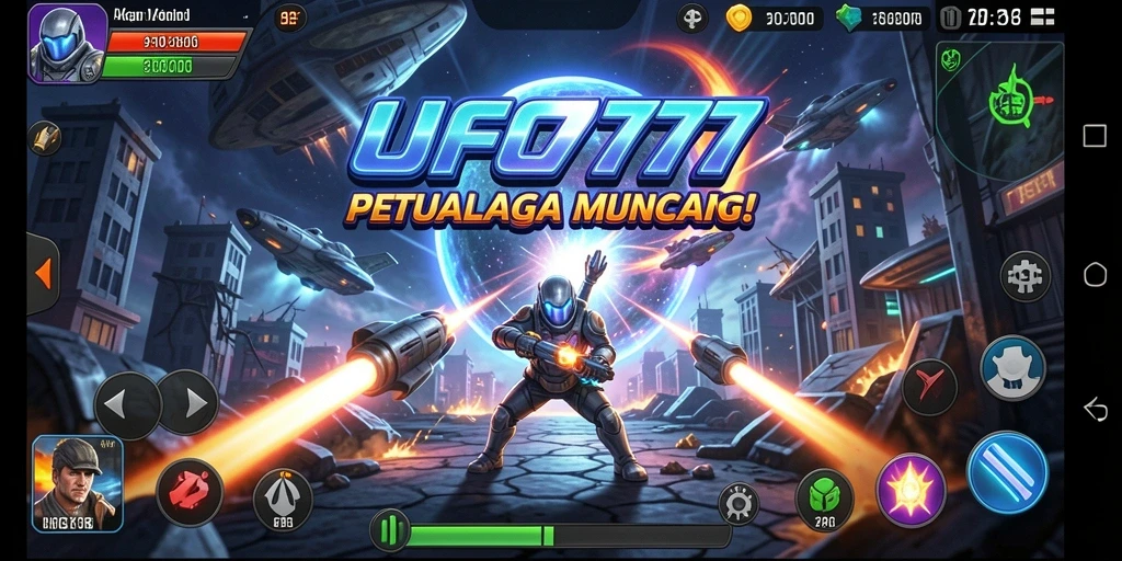 Gameplay mendebarkan dari <strong>UFO777</strong> saat berperang melawan monster.