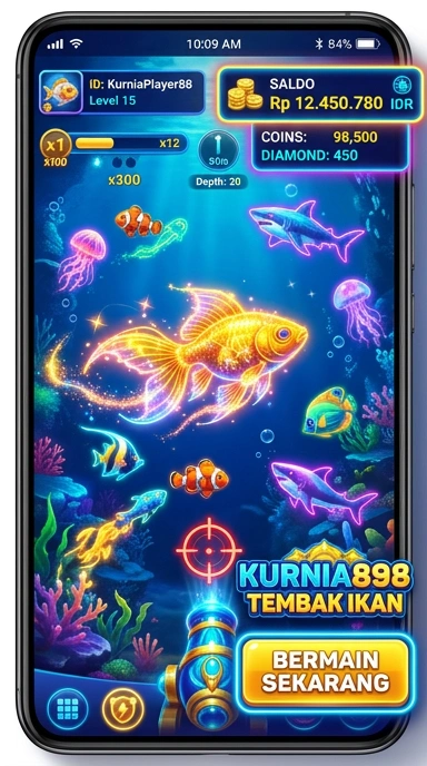 Tampilan antarmuka aplikasi kurnia898 yang modern.